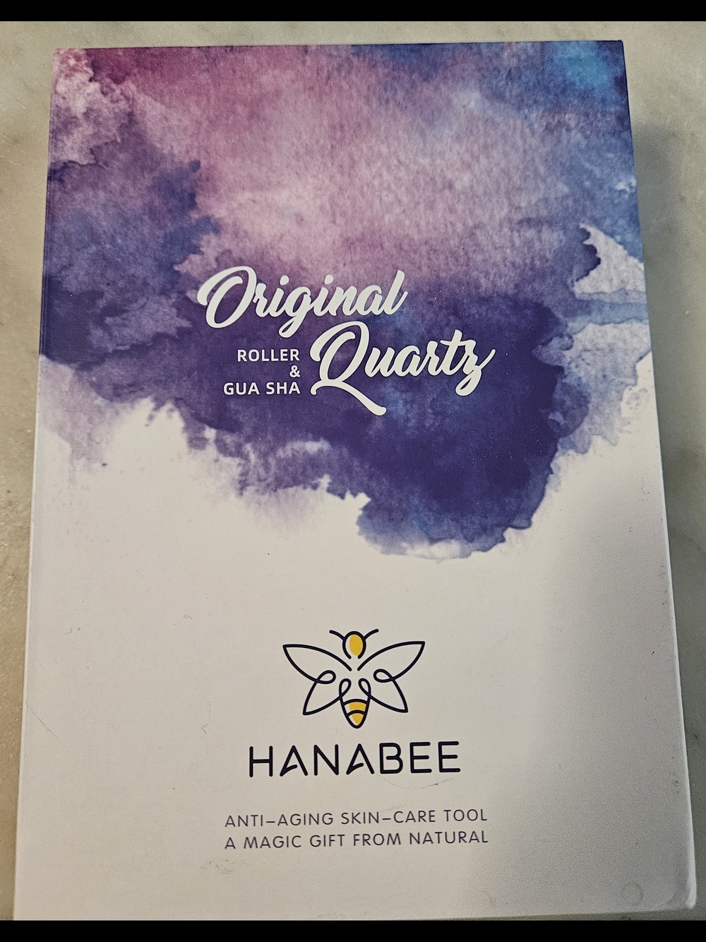 Hanabee Original Quartz Roller & Gua Sha - Purple